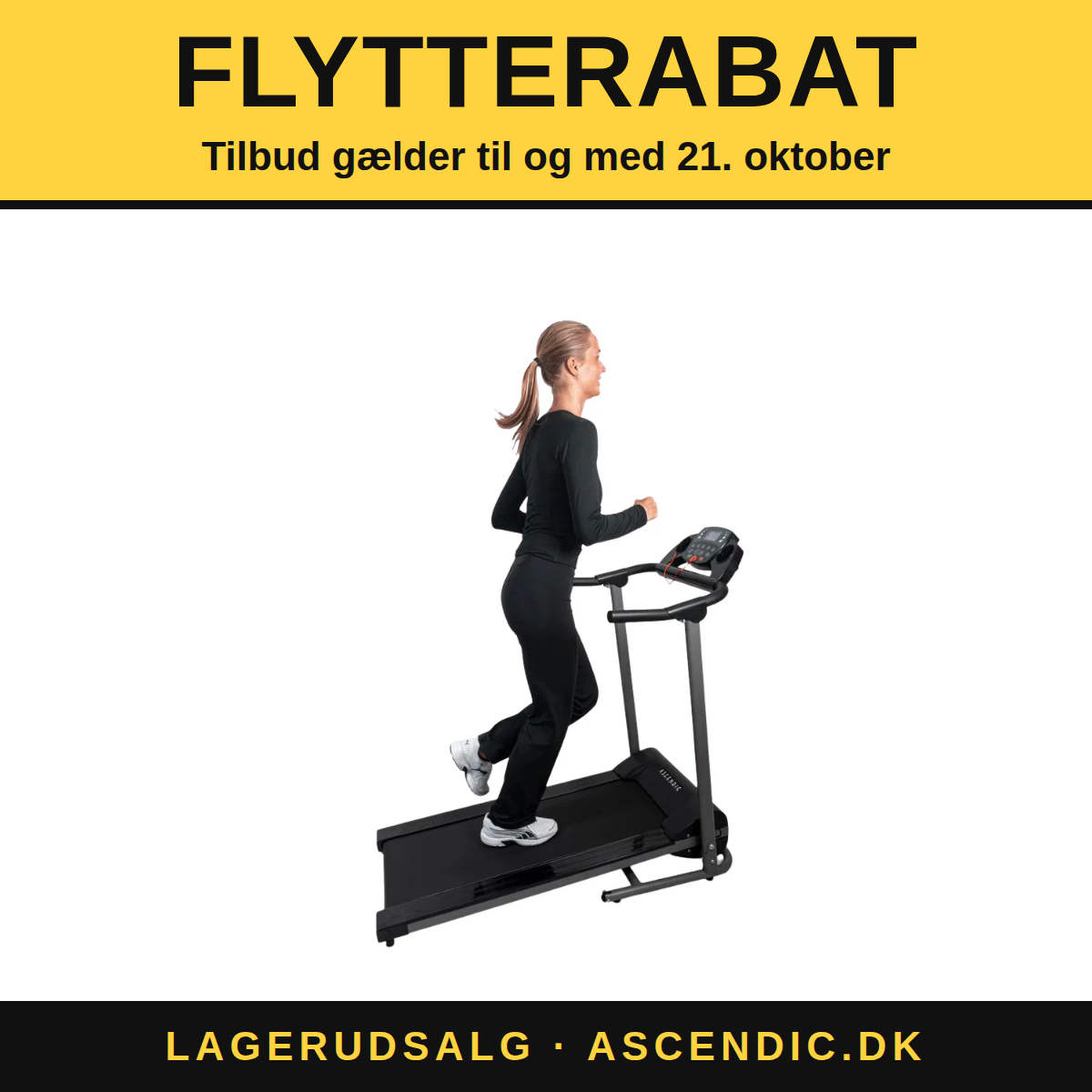 Ascendic 7011 Sammenklappeligt gåbånd